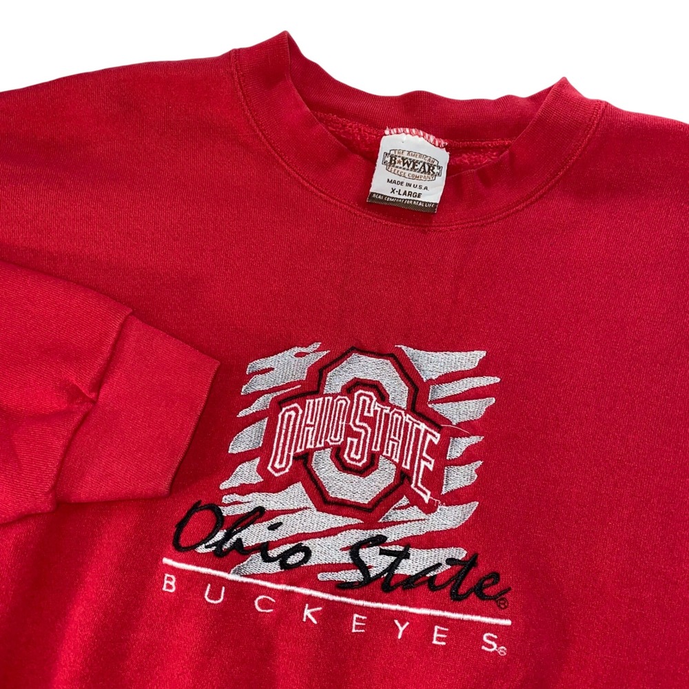 VTG Ohio State Buckeyes Crewneck Sweatshirt USA Mens XL Embroidery 90s Champions